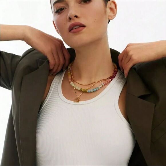 Boho rainbow necklace #1187 - Picture 5 of 6